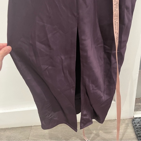 NWT House of CB Maxi Dress Purple Night Shade Satin Charmaine Wedding Guest XS - Picture 8 of 10